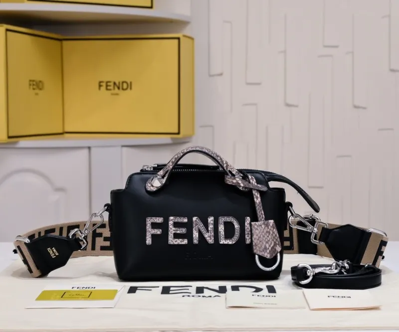 Fendi Black Fendi First Leather Handbag