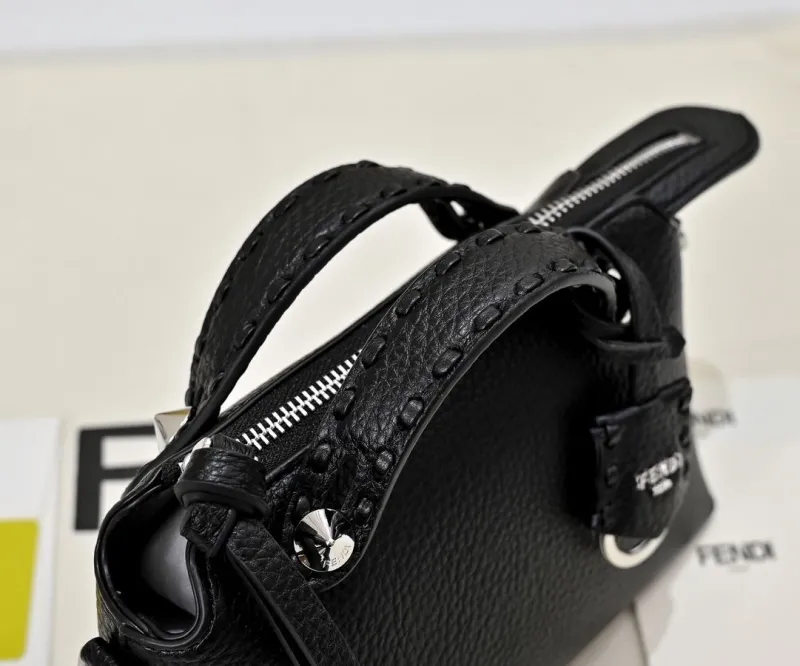 Fendi Black Fendi First Crossbody Bag - Image 5