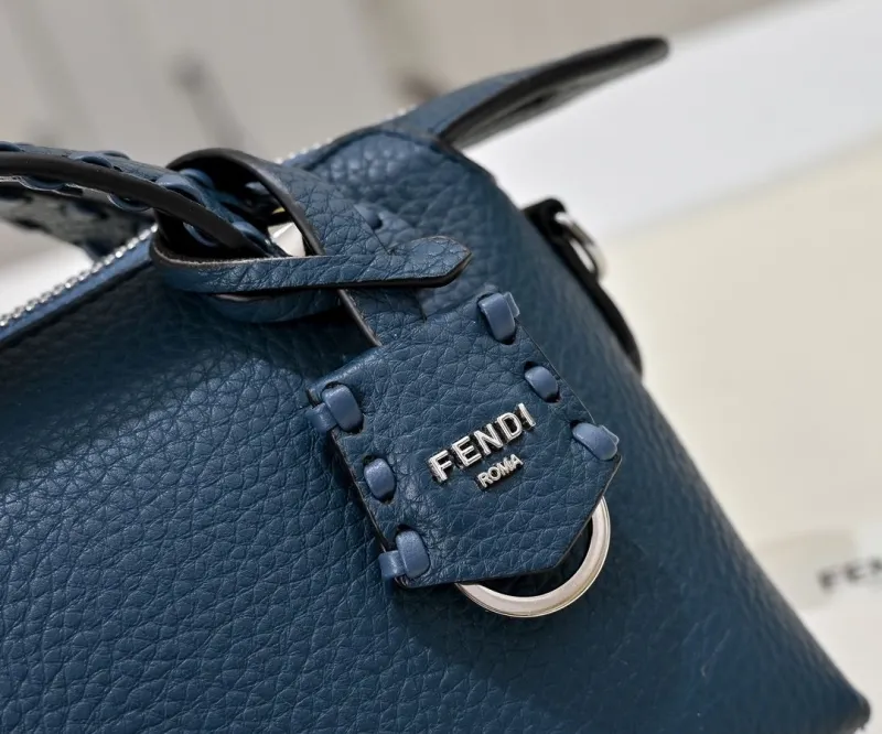 Fendi First Blue Leather Crossbody Bag - Image 4
