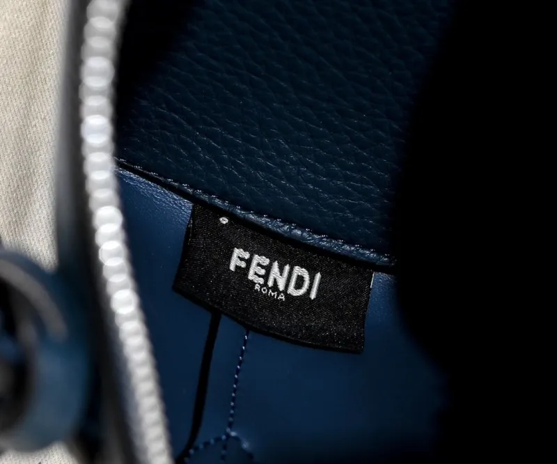 Fendi First Blue Leather Crossbody Bag - Image 8