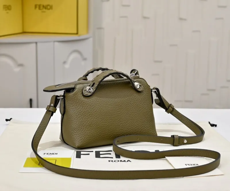 Alternative view of Fendi First 48 Small Olive Green Leather Crossbody Bag