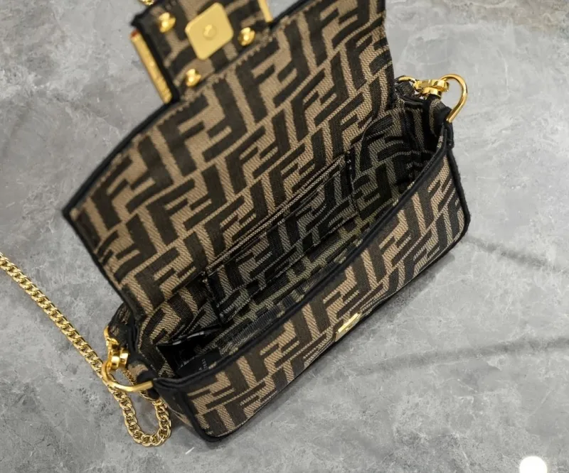 Fendi FF Monogram Small Crossbody Bag - Image 9