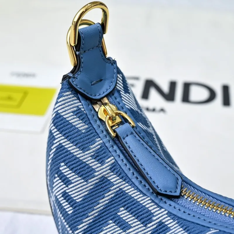 Fendi Blue Mini Crossbody Bag - Image 4