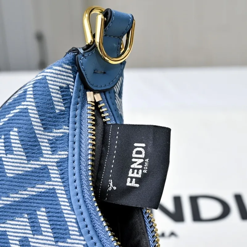 Fendi Blue Mini Crossbody Bag - Image 5