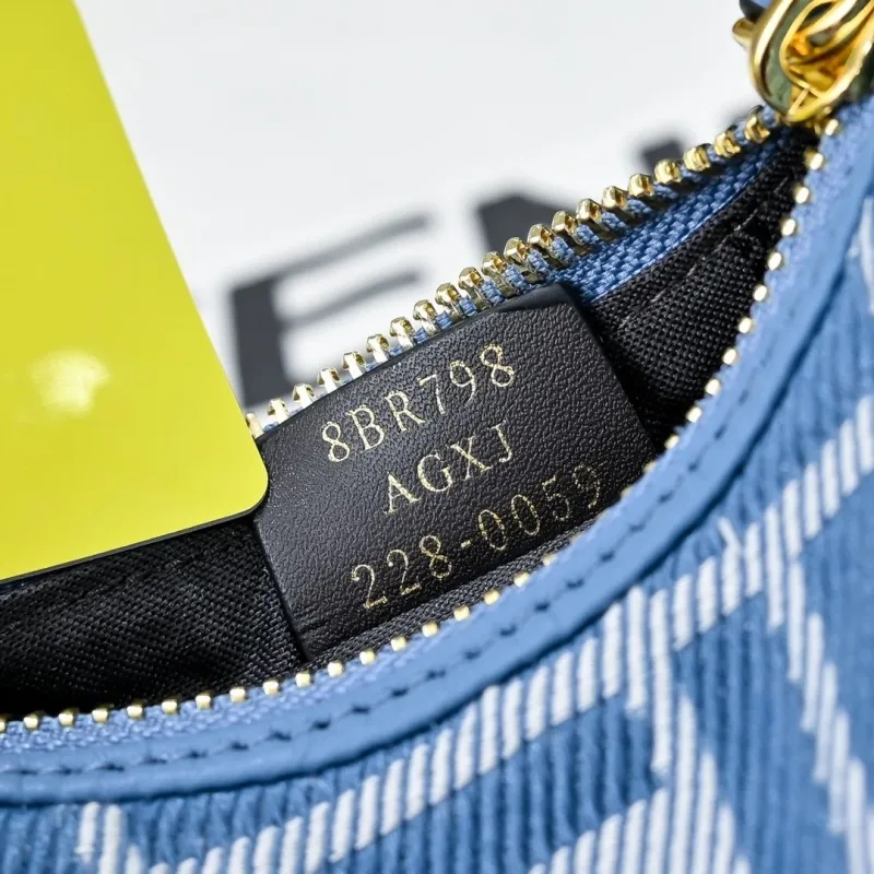 Fendi Blue Mini Crossbody Bag - Image 7