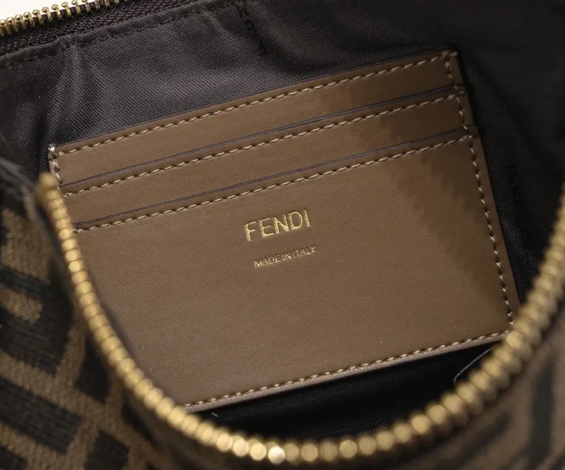 Fendi FF Monogram Crossbody Satchel Bag - Image 6