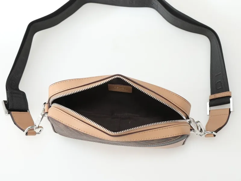 Fendi Brown FF Monogram Crossbody Satchel Bag - Image 8
