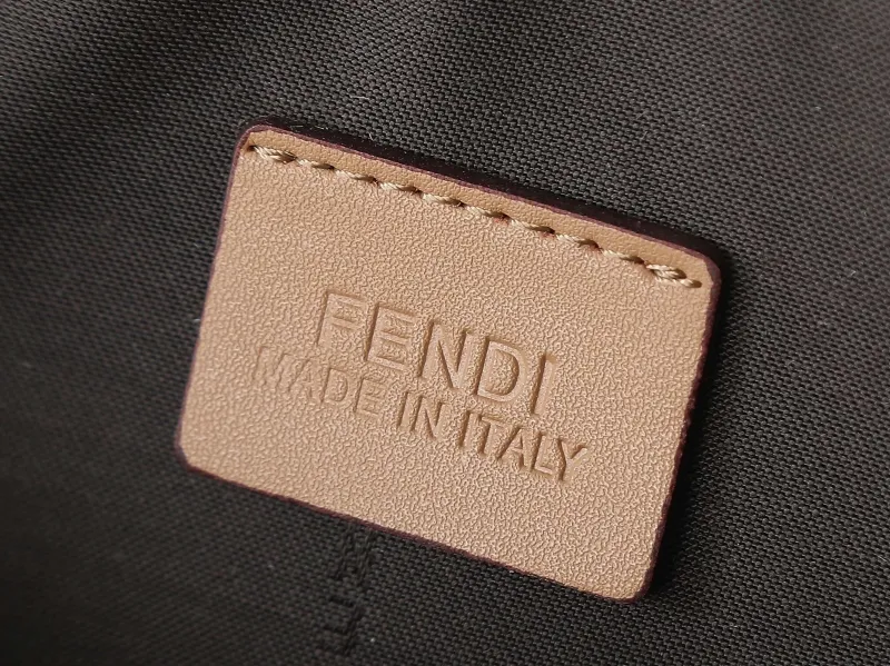 Fendi Brown FF Monogram Crossbody Satchel Bag - Image 9