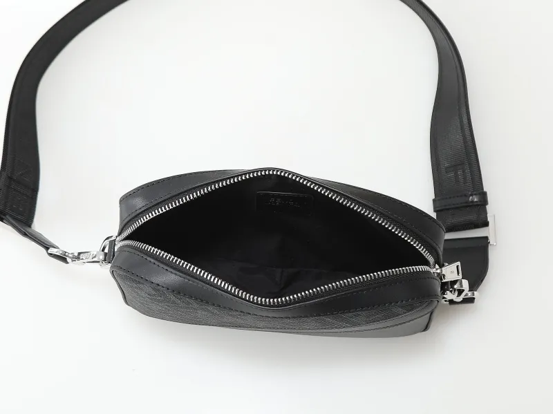 Fendi Black FF Monogram Crossbody Bag - Image 5