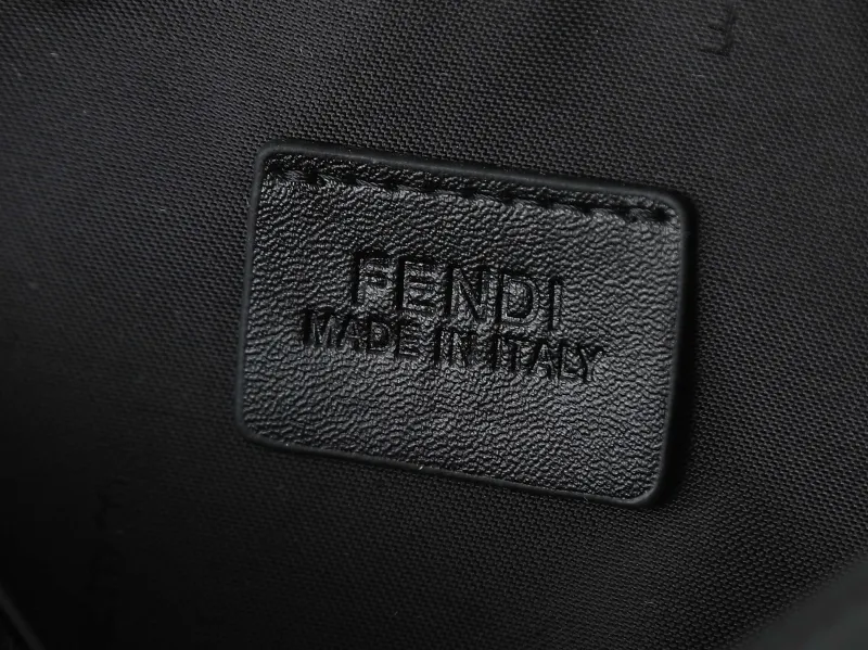 Fendi Black FF Monogram Crossbody Bag - Image 6