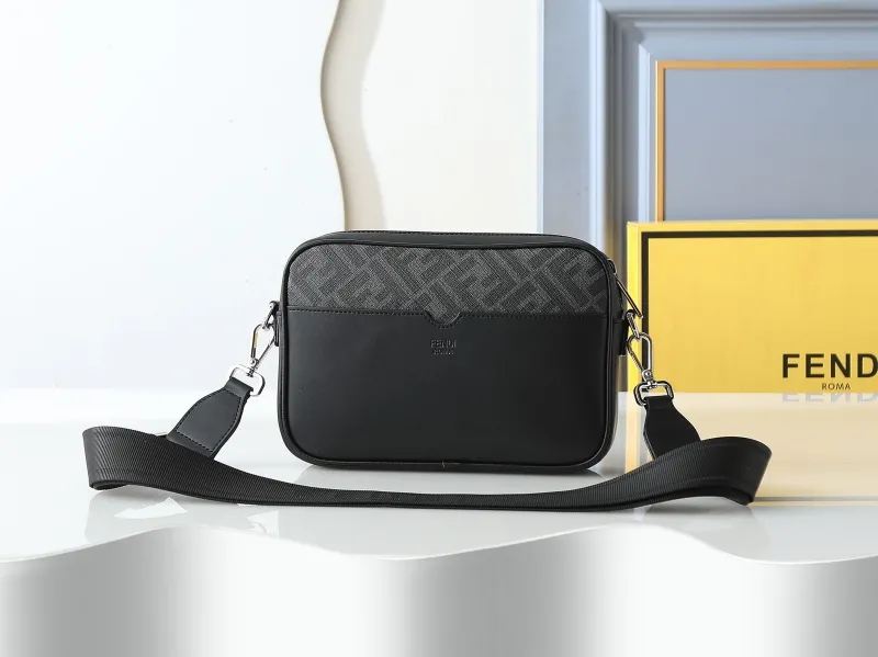 Fendi Black Crossbody Satchel Bag - Image 3
