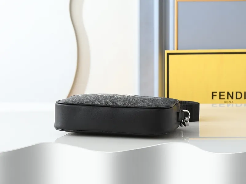 Fendi Black Crossbody Satchel Bag - Image 5