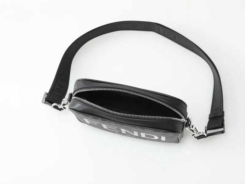 Fendi Black Crossbody Satchel Bag - Image 6