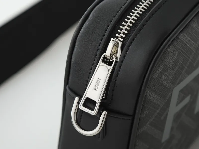 Fendi Black Crossbody Satchel Bag - Image 7