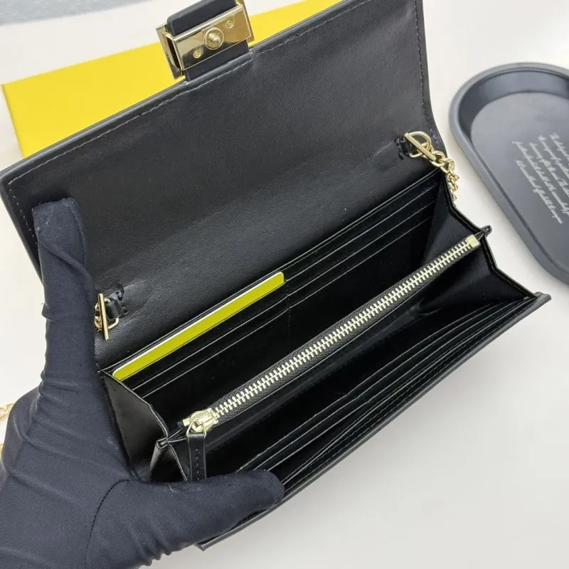 Fendi Black Chain Wallet Bag 19 - Image 8