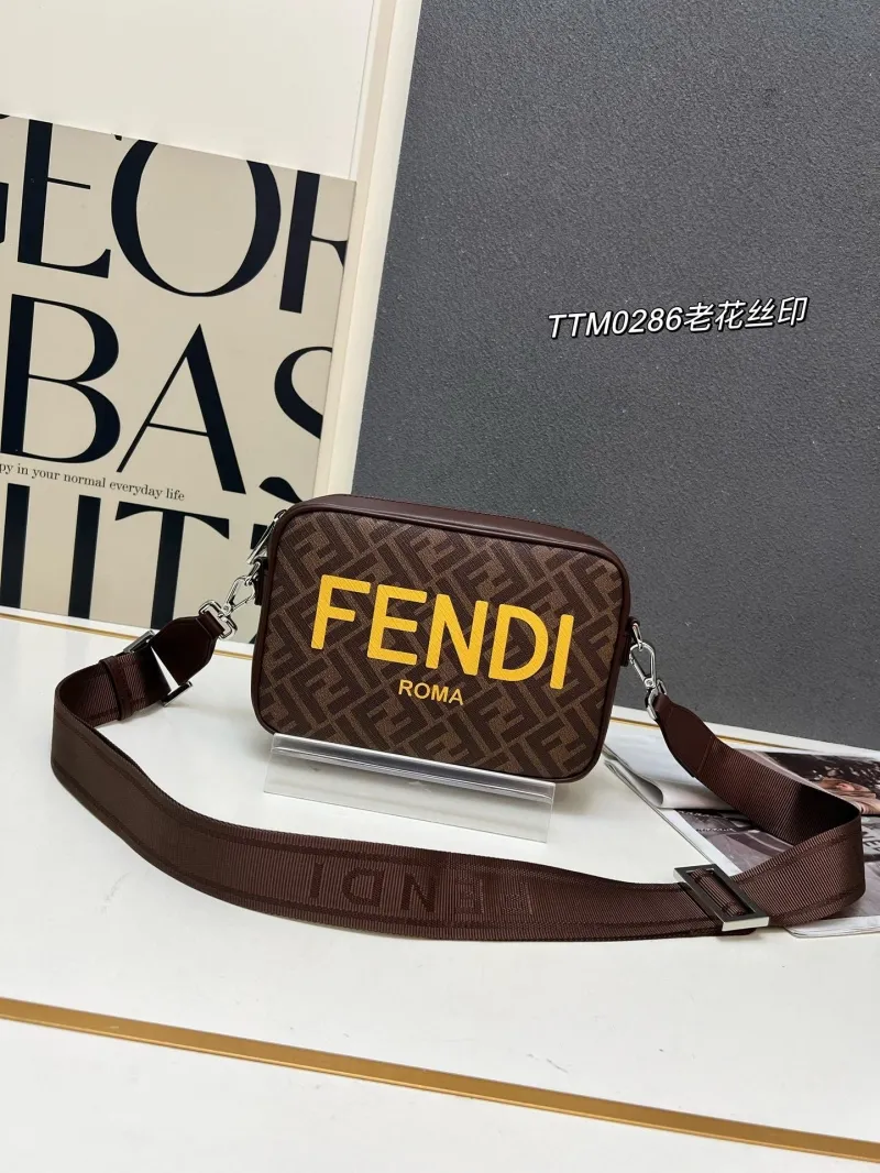 Fendi Brown Monogram Crossbody Bag TTM0286