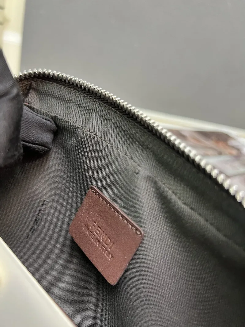 Alternative view of Fendi Brown Monogram Crossbody Bag TTM0286