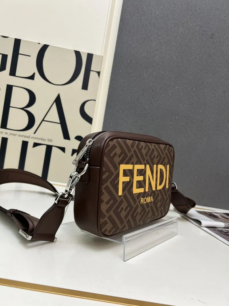 Fendi Brown Monogram Crossbody Bag TTM0286 - Image 4
