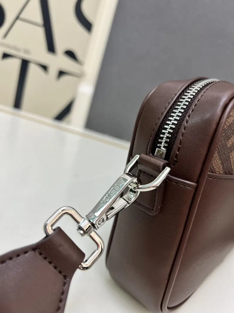Fendi Brown Monogram Crossbody Bag TTM0286 - Image 7