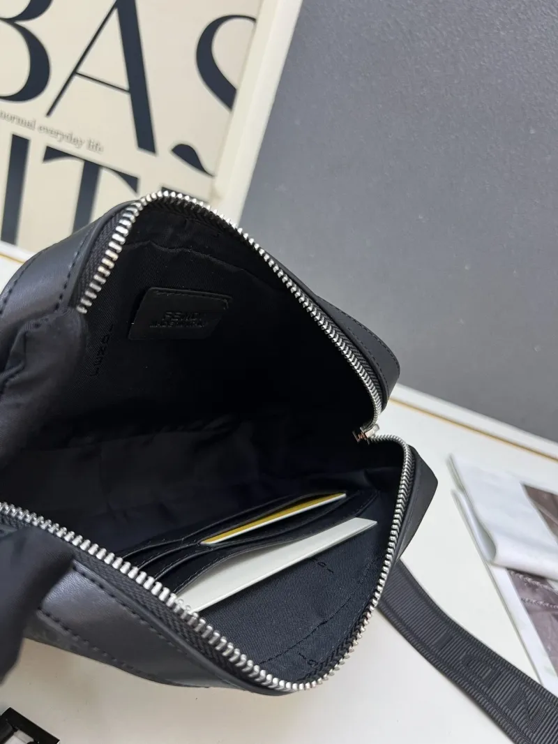 Fendi TTM0286 Black Yellow Crossbody Bag - Image 10