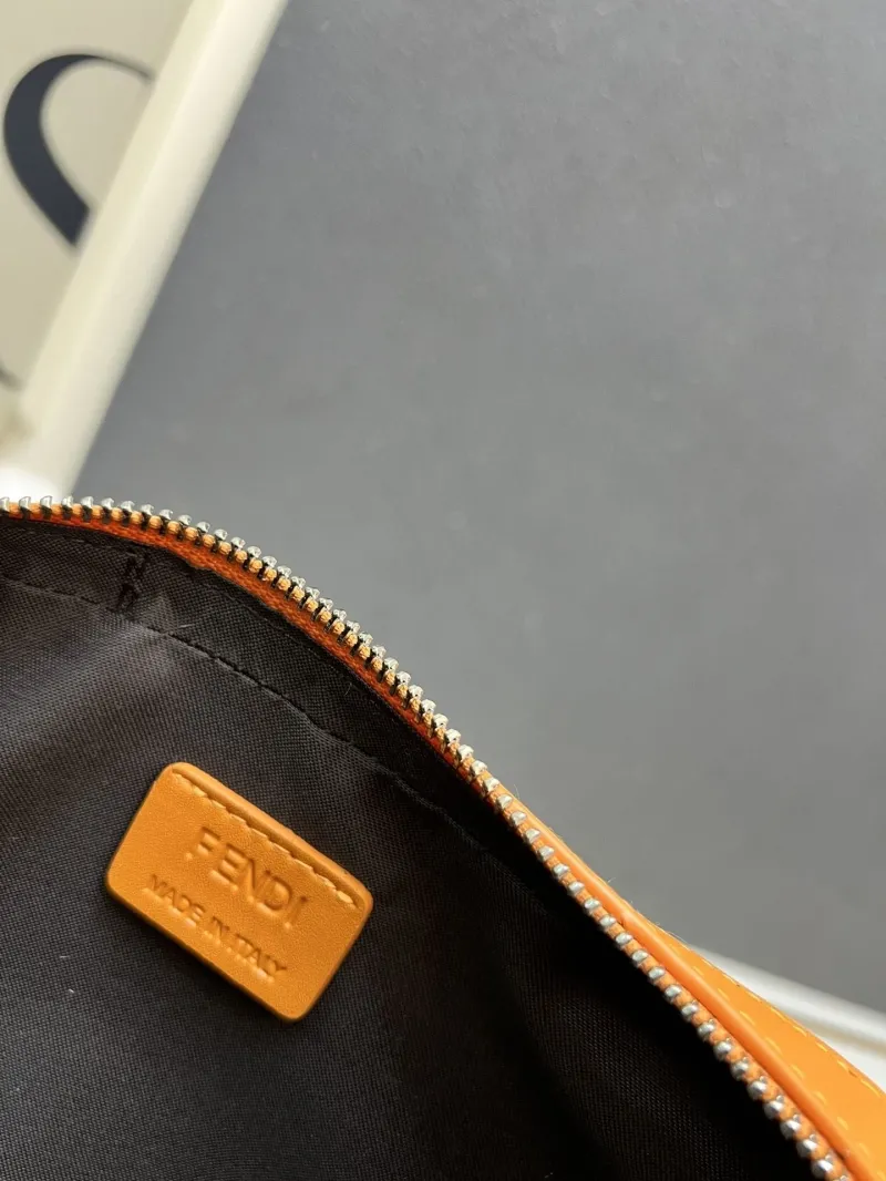 Fendi Orange Brown Crossbody Bag TTM0286 - Image 9
