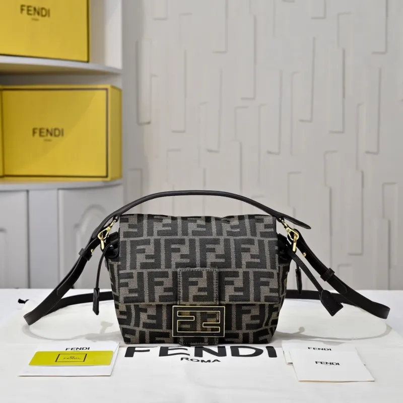 Fendi FF Monogram Satchel Crossbody Bag