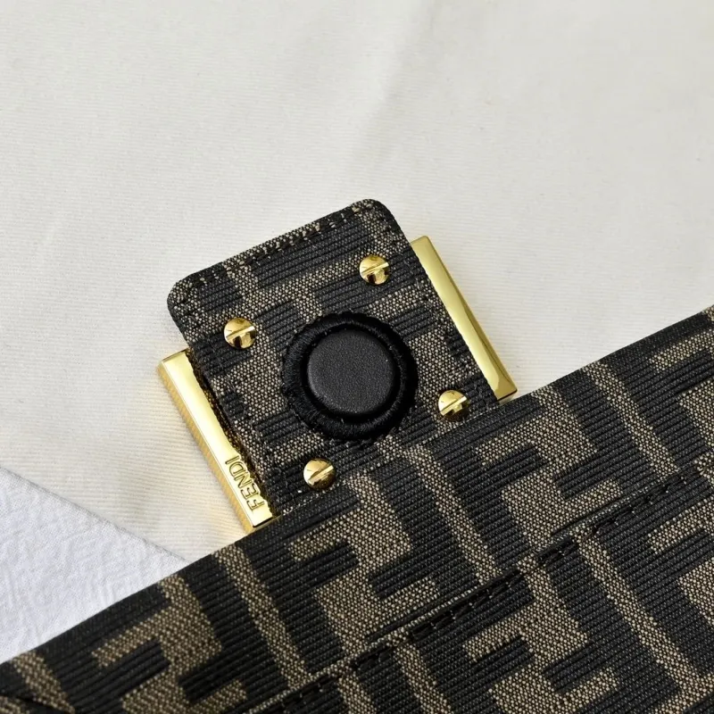 Fendi FF Monogram Satchel Crossbody Bag - Image 4