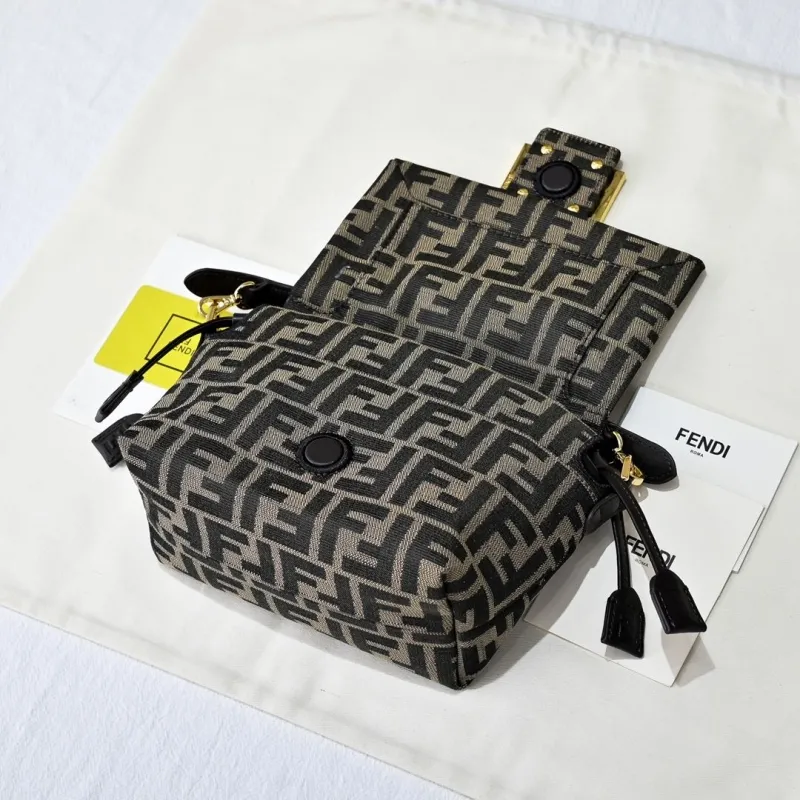 Fendi FF Monogram Satchel Crossbody Bag - Image 5