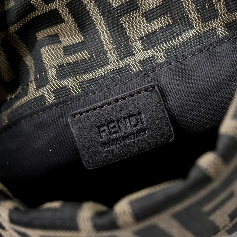Fendi FF Monogram Satchel Crossbody Bag - Image 7