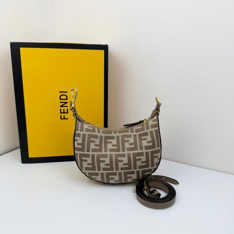Alternative view of Fendi Brown FF Pattern Crossbody Bag 8866-20