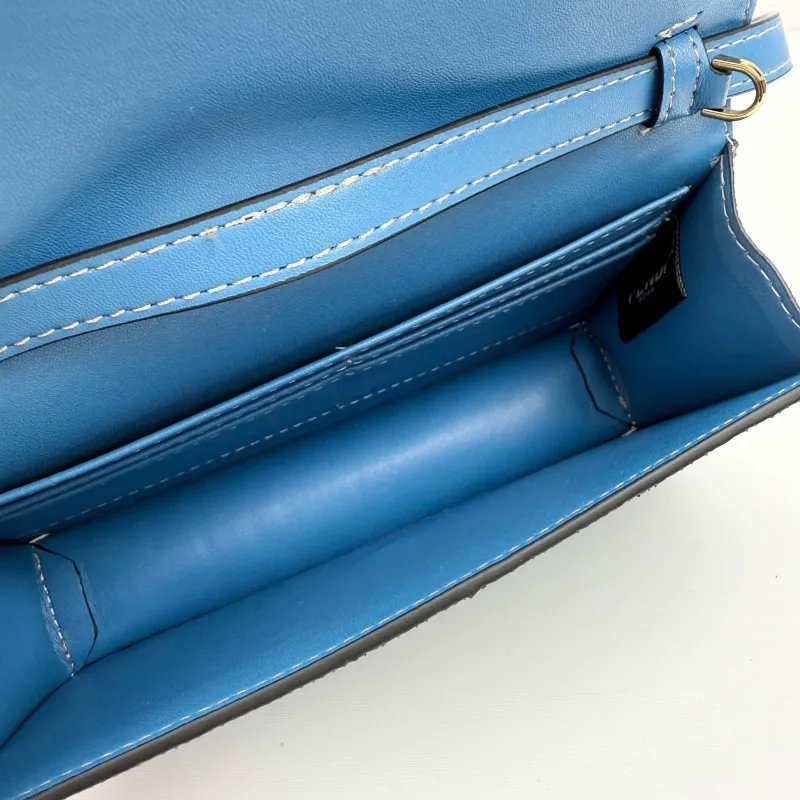 Fendi Blue FF Pattern Crossbody Bag 8856 - Image 8