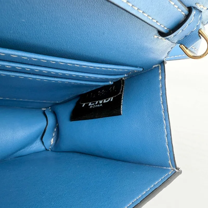 Fendi Blue FF Pattern Crossbody Bag 8856 - Image 9