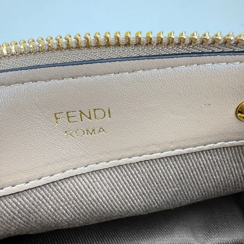 Fendi 8861 Brown FF Pattern Satchel Crossbody Bag - Image 8