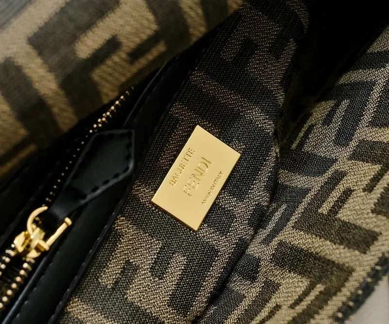Fendi Zucca Monogram Satchel Crossbody Bag - Image 7