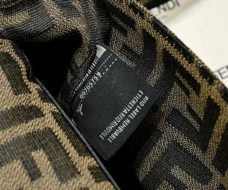 Fendi Zucca Monogram Satchel Crossbody Bag - Image 8
