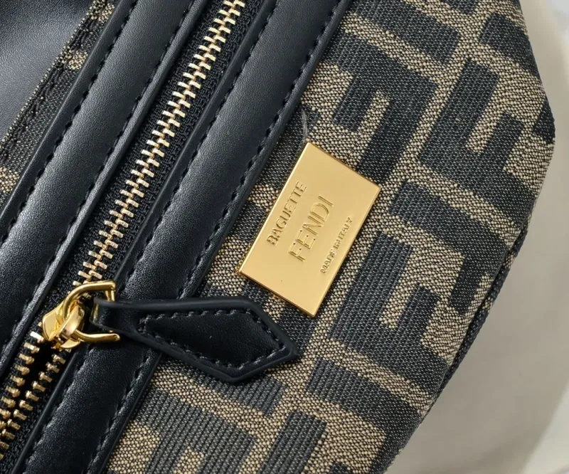 Fendi Black Leather Satchel Shoulder Bag - Image 8