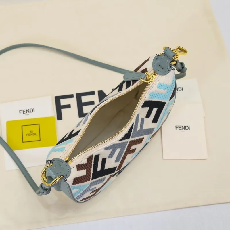 Fendi Multi-Color FF Mini Shoulder Bag - Image 9