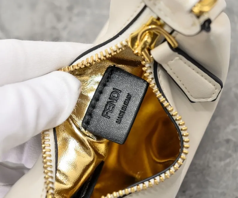 Fendi White Mini Satchel Crossbody Bag - Image 6
