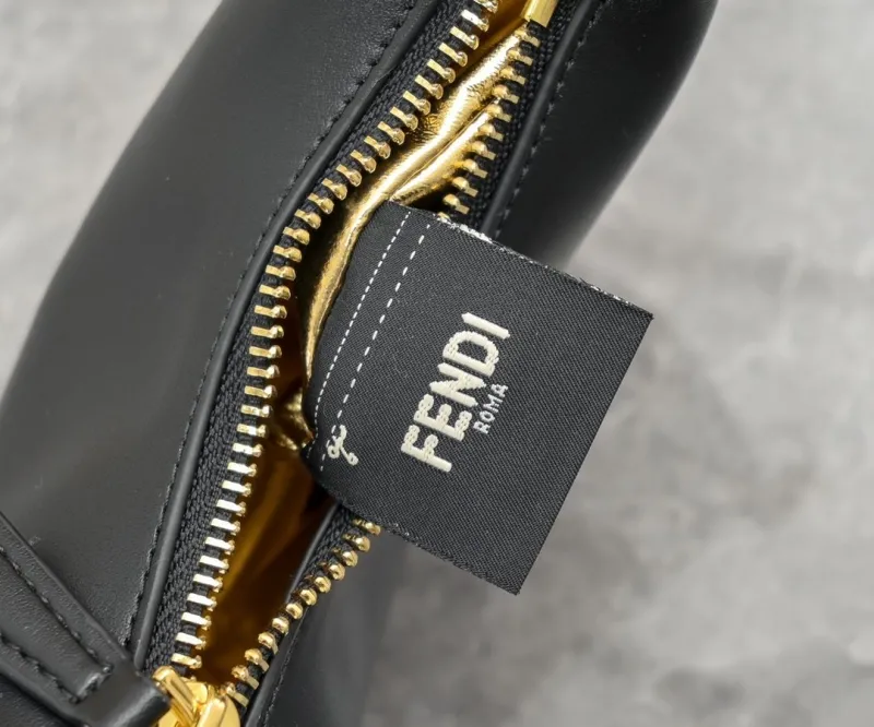 Fendi Black Mini Crossbody Satchel Bag - Image 6