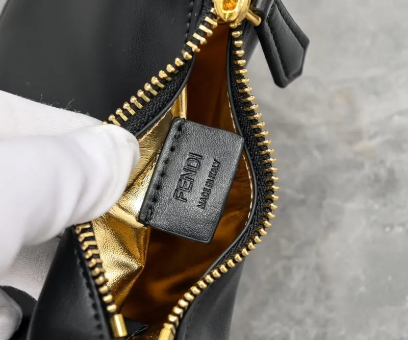 Fendi Black Mini Crossbody Satchel Bag - Image 8
