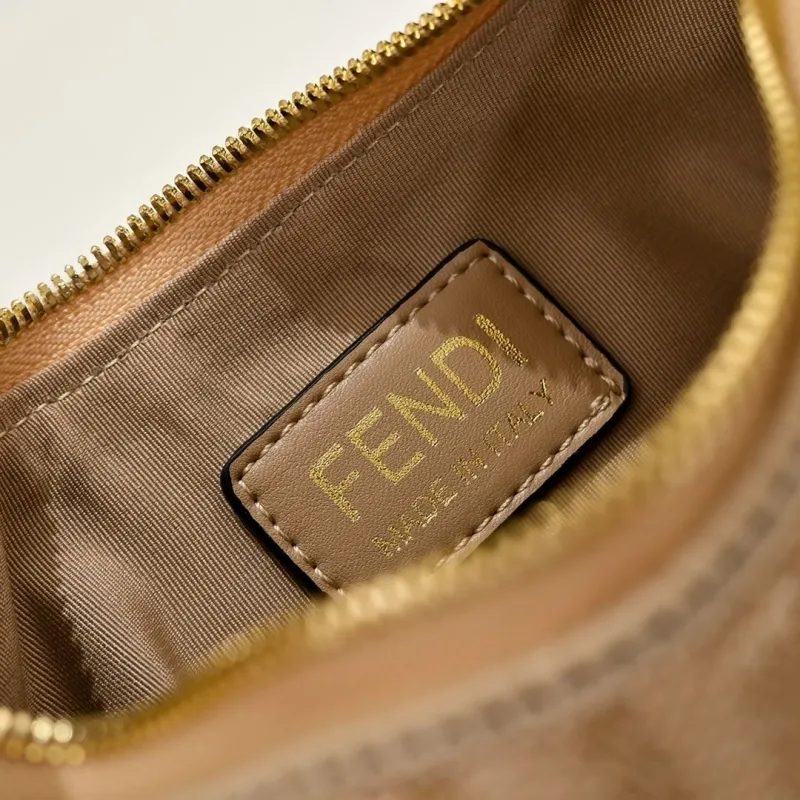 Fendi Beige Fringed Crossbody Bag - Image 8