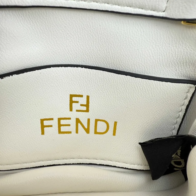 Fendi White Mini Chain Crossbody Bag 68011 - Image 8