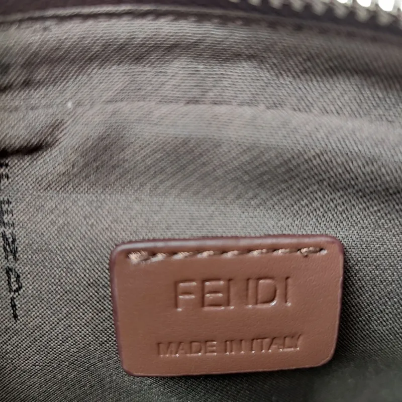 Fendi Brown Roma Crossbody Satchel Bag - Image 8