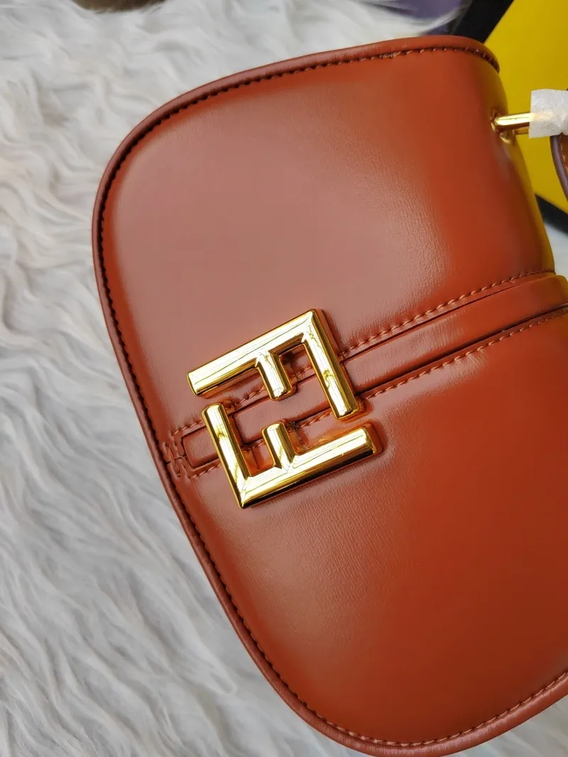 Fendi Brown Leather Satchel Bag 131 - Image 6