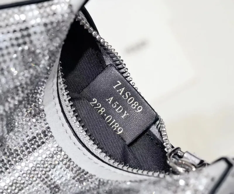 Fendi Silver Crystal Mini Satchel Bag 148 - Image 4