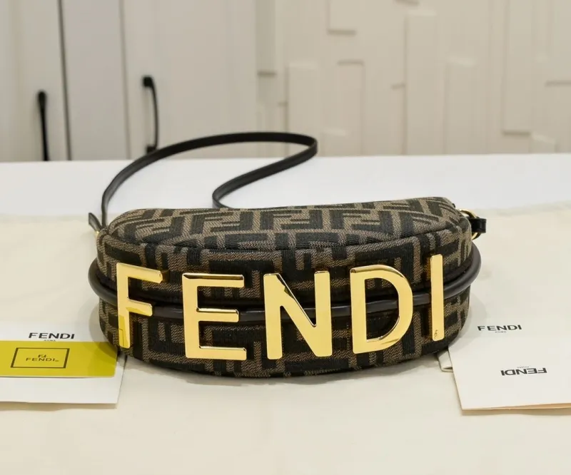 Fendi FF Monogram Mini Crossbody Bag 155 - Image 5