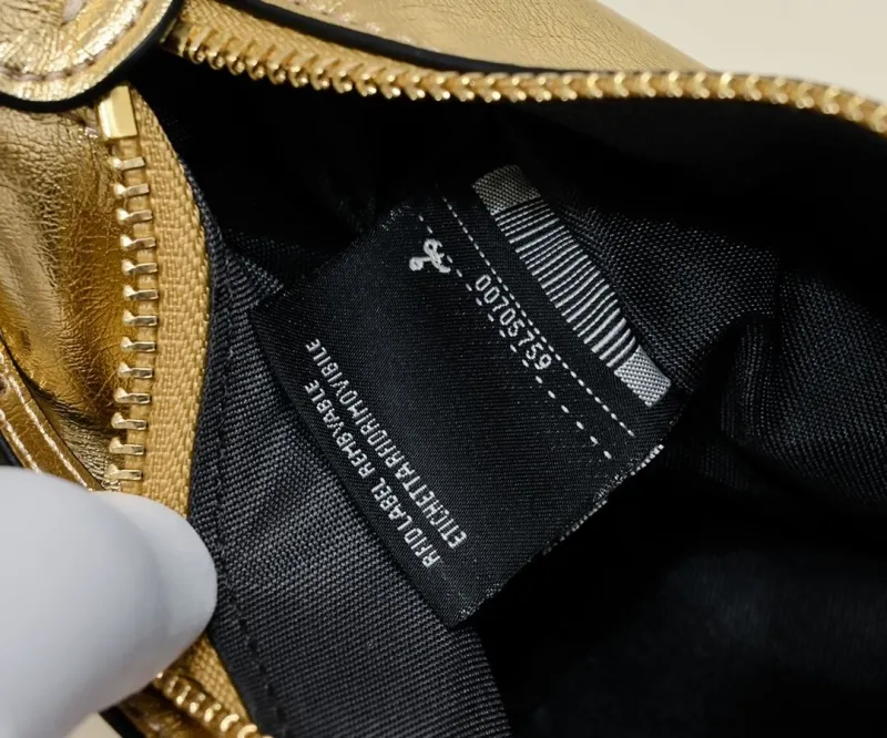 Fendi Gold Crescent Satchel Bag 156 - Image 8