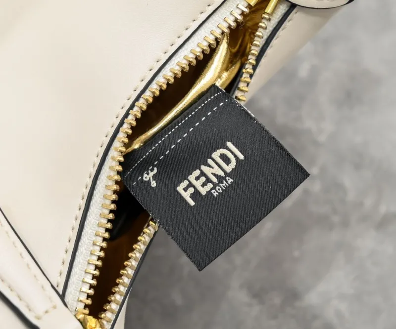 Fendi White Mini Satchel Crossbody Bag - Image 8