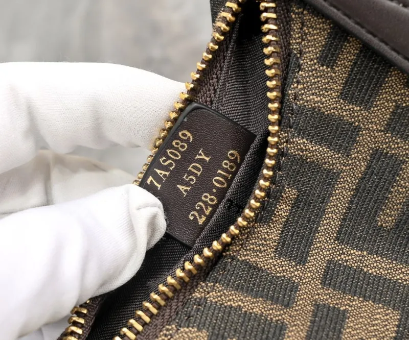 Fendi Mini Brown FF Monogram Shoulder Bag 159 - Image 7