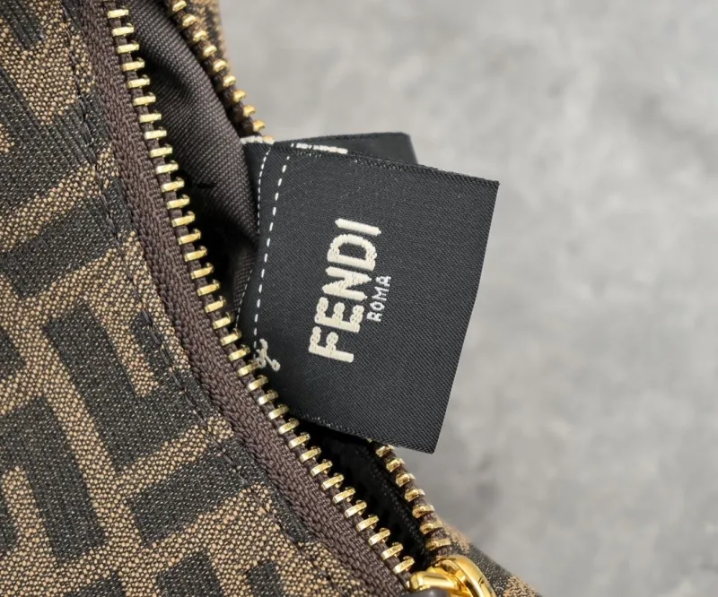 Fendi Mini Brown FF Monogram Shoulder Bag 159 - Image 8
